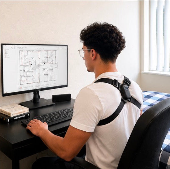 PostureCure™ Smart Posture Corrector Brace — Real Time Posture Tracking